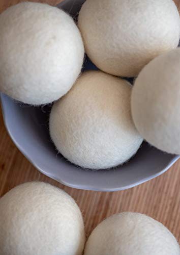 Wool Laundry Dryer Ball by Mili Felt -Reusable Extra Large Premium Natural Fabric Softener, Reduces Clothing Wrinkles, Eco-Friendly ~ Made of 100%