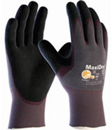 ATG 56-424/XXL Maxidry, Gry. Nylon Shell, Prpl./ Blk. Nitrile Non-Slip Palm Coat Purple