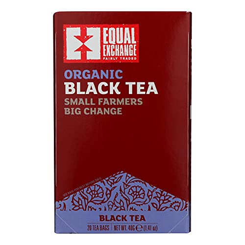 Equal Exchange Black Tea, Organic 20 Bags (Case of 6)
