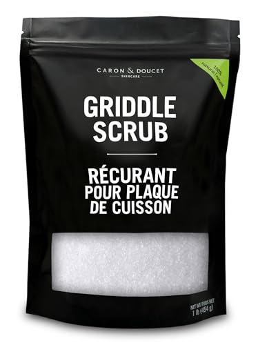 CARON & DOUCET Griddle Cleaning & Restoring Salt Scrub | 100% Natural | Best for Removing Rust Without Scratching & Care Before Cleaning, Washing