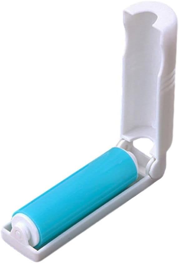 Calsgkspray Blue Lint Roller, Reusable Foldable Portable Sticky Remover for Couch, Clothes Furniture and Carpet, Dog Hair Remover Cat Hair, Animal