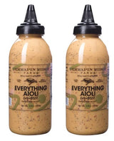 Everything Aioli Sauce - Bold & Creamy Condiment for Sandwiches, Burgers & Dips, Gluten Free, Keto, Low Carb by Terrapin Ridge Farms - 2 x 13 oz