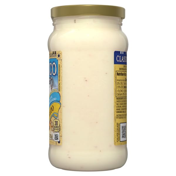 Classico Light Creamy Alfredo Pasta Sauce, Made with Fresh Cream & Aged Parmesan, 15 Oz (Pack of 2)