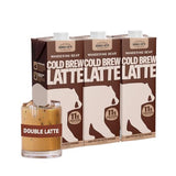 Wandering Bear Double Latte Organic Cold Brew Coffee - 32 fl oz, 3 pack - Creamy High-Protein Cold Brew Latte, 11 g Protein, Only 100 Calories, 5 g