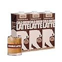 Wandering Bear Double Latte Organic Cold Brew Coffee - 32 fl oz, 3 pack - Creamy High-Protein Cold Brew Latte, 11 g Protein, Only 100 Calories, 5 g