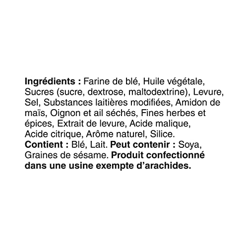 Boulangerie Grissol Baguettes, Garden Herb - Light and Crispy, Perfects as a Stand-Alone Snack or Topped 120g Single Unit