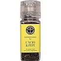 Ritrovo Selections Peppercorns in Grinder for Cacio & Pepe, 2.3 Ounce Jar