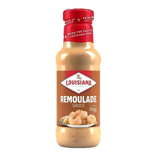 Remoulade Sauce - 10.5 oz Bottle, Authentic Louisiana Creole Dressing with Horseradish Spices for Shrimp Crab Cakes Salads, Creamy Tangy Flavor
