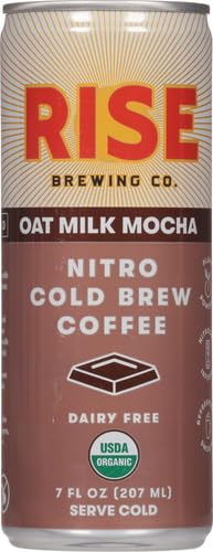 Rise Brewing Co, Coffee Nitro Cold Brew Mocha Latte Organic, 7 Fl Oz