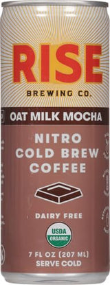 Rise Brewing Co, Coffee Nitro Cold Brew Mocha Latte Organic, 7 Fl Oz