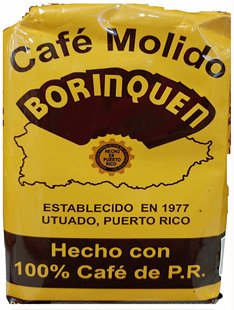 Puerto Rican Variety Pack Ground Coffee - 4 Local Favorites in 8 Ounce Bags (Borinquen, Rico, Yaucono and Crema) Includes Two Envelopes Of Sason