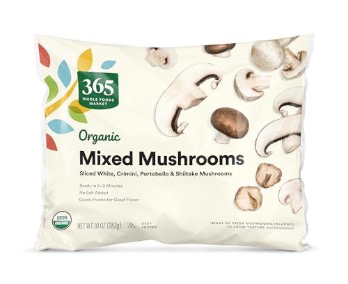 365 by Whole Foods Market, Organic Mixed Mushrooms, 10 oz, (Frozen)