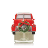 Yankee Candle Christmas Cabin Collection- Scent Plug Diffuser Holiday Truck with Light Sensor, Scent Plug Refill Red Apple Wreath and Balsam & Cedar