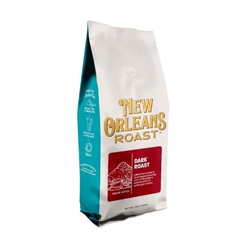 New Orleans Roast - Dark Roast Ground Coffee, 12 Oz (Pack of 1) - A Bold and Intense Coffee Experience