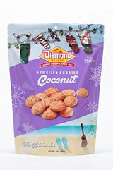 Diamond Bakery Hawaiian Cookies Holiday Edition, 13 oz Bag, Made in Hawaii (Coconut)