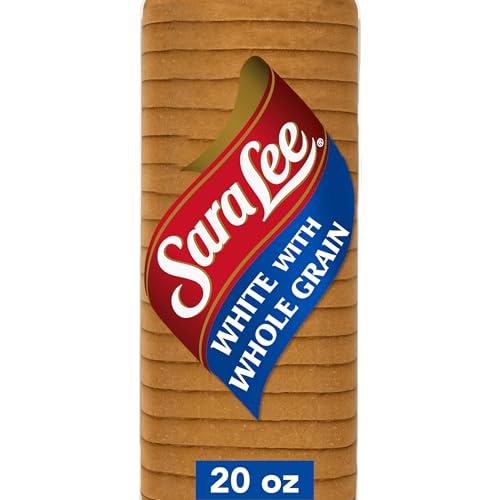 Sara Lee White Made With Whole Grain Sandwich Bread, 20 Oz Loaf of White Sandwich Bread With No Artificial Colors or Flavors