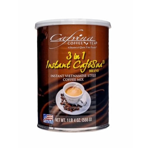 Cafvina 3-in-1 Instant CaféSua Mix - 1 lb 4 oz | Bold & Sweet Vietnamese Coffee Flavor | Perfect Hot or Iced | Made in the USA