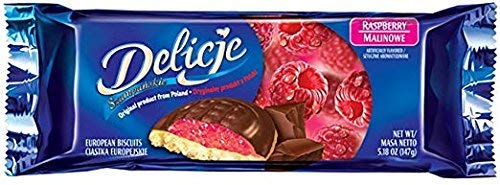 2 Pack Delicje Variety Pack European Biscuits Strawberry, Orange, Raspberry, Cherry Filling