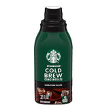 Starbucks Cold Brew Coffee Concentrate, Signature Black Iced Coffee, 32 fl oz