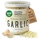 Super Garden Freeze Dried Garlic Granules | 100% Natural, No Artificial Additives or Preservatives | Perfect Granulated Garlic for Cooking, Seasoning