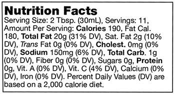 Stonewall Kitchen Lemon & Avocado Oil Vinaigrette, 11 oz