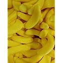 Banana Shaped Gummy Candy, Yellow, 1 Kg (2.2 Lbs), Assorted Fruit Flavored Chewy Candy