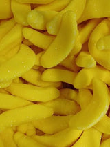 Banana Shaped Gummy Candy, Yellow, 1 Kg (2.2 Lbs), Assorted Fruit Flavored Chewy Candy