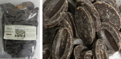 Valrhona 64% Manjari Dark Bitter Sweet Chocolate Feve from OliveNation - 1 pound