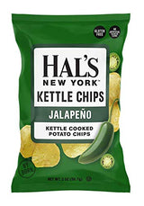 Hal's New York Kettle Cooked Potato Chips, Variety Pack, 6 Flavors, 2 Oz (Pack of 24)