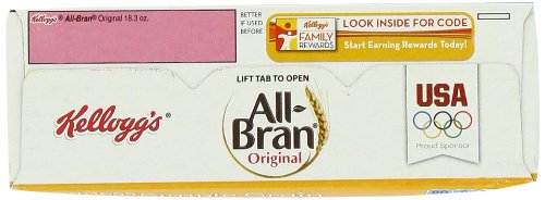 All Bran Cereal, Original, 18.3-Ounce Boxes (Pack of 5)