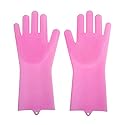 Multifunctional Sponge Cleaning Foam Gloves, Reusable Magic Silicone Bristle dishwashing Gloves, Heat-Resistant, Non-Slip