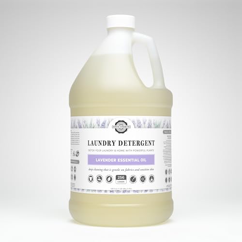 Rustic Strength Natural Laundry Detergent, Lavender Scent, Liquid, Color Safe, Sensitive Skin, HE Compatible, Gallon Plastic