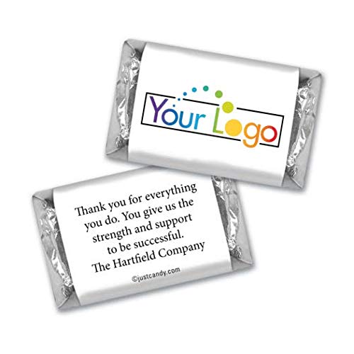 1,000 Promotional Items Branded Logo Candy Personalized Miniatures - White