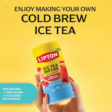 Lipton Ice Tea Infuse Hibiscus Raspberry Cold Brew Tea Bags 10-Count - Brews in Cold Water in Just 5 Minutes for 16 oz Water Bottles - Real Fruit