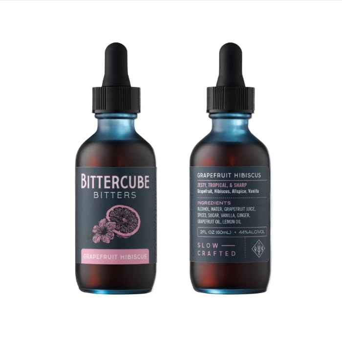 Bittercube Tiki Style Bitters for Cocktails, Grapefruit Hibiscus (Formerly Jamaican No. 2) 2 oz