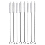 Hiware Straw Cleaner Brush Set, 8-Piece Long Cleaning Brush for Straws on Tumbler, Water Bottle, Sippy Cup, and Pipes, Tubes or Hummingbird Feeders