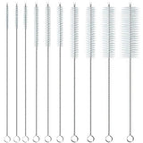 Straw Cleaner Brush, Reusable Metal Handles Straw Cleaning Brush Extra Long for Mug 40, 30, 20 oz, 10mm 15mm Wide for Sippy Cup, Water Bottle