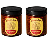 Bowlcut All Natural, Gluten Free, Vegan, Made in USA Chili Crisp, Chili Oil with Chili Flakes & Hot Sauce Alternative for Eggs, Pasta, Dumplings