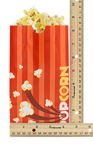 Snappy Popcorn Flat Bottom Theater Popcorn Bags, 46 oz, 100 Count