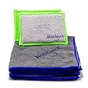 Kitchen Sponge | Odor Resistant, Non-Scratch Microfiber Mesh and Terry Cloth Sponge, No Odor, Long Lasting Odor Protection | Durable Odor Free