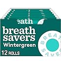 BREATH SAVERS Wintergreen Sugar Free Breath Mints Rolls, 0.75 oz (24 Count)