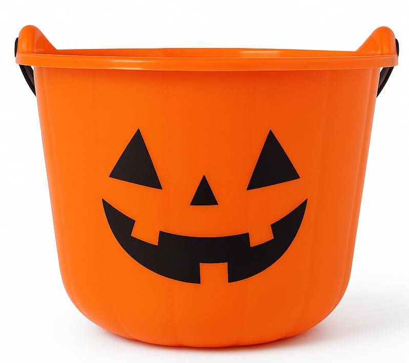 Hand-Designed Halloween Pumpkin Gift Basket with Premium Candy, Chocolates, and Snacks. Halloween Candy Gift for Kids, Families, and Clients!