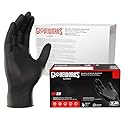 GLOVEWORKS Black Nitrile Gloves for Cooking, Food Prep, Disposable, 5 Mil, For Professional Cleaning, Large, Case of 1000