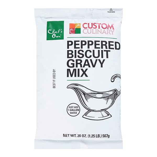Custom Culinary PanRoast Peppered Biscuit Gravy Mix, 20 Ounce
