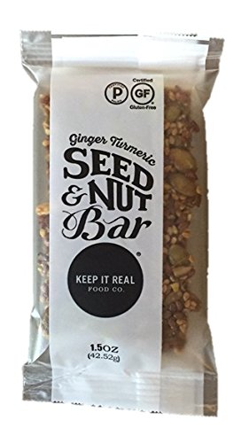 Keep It Real Food Gluten-Free Paleo Seed & Nut Bar, Ginger Turmeric, 1.5 oz, 12 Count
