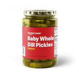 Amazon Saver, Kosher Baby Whole Dill Pickles, 24 Fl Oz