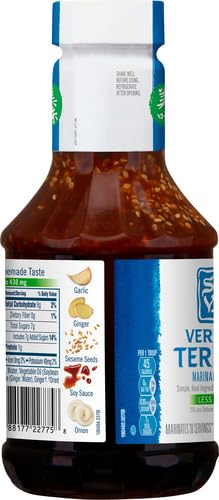 Soy Vay Veri Veri Teriyaki Less Sodium Marinade and Sauce, 21 Ounce Bottle (Package May Vary)