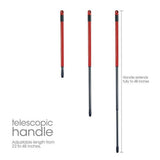 3 Section Telescopic Handle for Vileda O-Cedar Easywring Spin Mop Replacement, 22 Inch to 48 Inch Elescopic Extends Handle