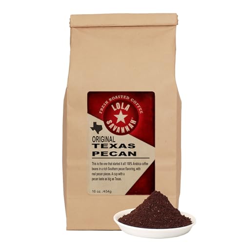 Lola Savannah Texas Pecan Ground Caffeinated Coffee, 1lb