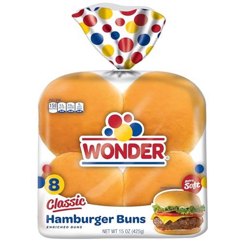 Wonder Bread Classic Hamburger Buns - 15 oz Package